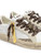 Sneaker Crime London Sk8 Deluxe in pelle bianca e tortora