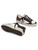 Sneaker Crime London Sk8 Deluxe in pelle bianca e cioccolato