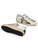 Sneaker Crime London Sk8 Deluxe in pelle bianca e platino