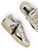 Sneaker Crime London Sk8 Deluxe in pelle bianca e platino