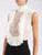 Body Elisabetta Franchi in georgette e pizzo bianco