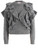 Pullover Elisabetta Franchi in mohair grigio mélange