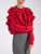 Pullover Elisabetta Franchi in mohair rosso 