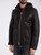 Giacca shearling Dondup in pelle color cioccolato