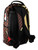 Zaino Sprayground Sharks In Paris Gold Drip in pelle vegana marrone