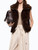 Gilet Pinko Glossina in similpelliccia marrone