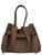 Borsa a mano Visonà Vittorina in pelle color noce