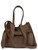 Borsa a mano Visonà Vittorina in pelle color noce