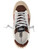 Sneakers 4B12 Kyle D6014 in pelle bianca e marrone