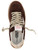 Sneakers 4B12 Playnew D2031 in suede marrone e oro
