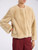 Giacca Max Mara Studio Mstpalchi in ecopelliccia color crema