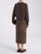 Gonna Weekend Max Mara Wkdpalmi in camoscio marrone
