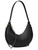 Borsa a spalla Tory Burch Romy Halfmoon in pelle nera