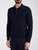 Polo Gran Sasso in lana merino blu