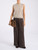 Maglia smanicata Eleh in lana beige