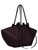 Borsa Yuzefi Mochi Large in pelle burgundy 