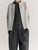 Cardigan Maison Kitsuné in lana grigio chiaro