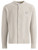 Cardigan Maison Kitsuné in lana grigio chiaro