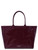 Borsa Tote Anine Bing Leo in canvas burgundy