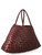 Borsa Dragon Diffusion Santa Croce Small in pelle marrone bruciato