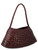 Borsa Dragon Diffusion Rosanna Mini in pelle intrecciata marrone bruciato