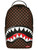 Zaino Sprayground Sharks In Paris Wtf Bubble in pelle vegana marrone