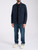 Giacca Woolrich Mountain Alaskan in misto cotone blu