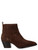 Stivaletto Texano Anna F. in camoscio color caffè