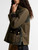 Giacca cerata Barbour Hazelwood in cotone verde 