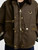 Giacca cerata Barbour Cottingham in cotone verde e marrone