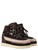 Stivaletti Mou New Inner Wedge Hiking Lace-up in cavallino marrone