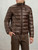 Piumino Blauer Belmont in nylon lucido marrone