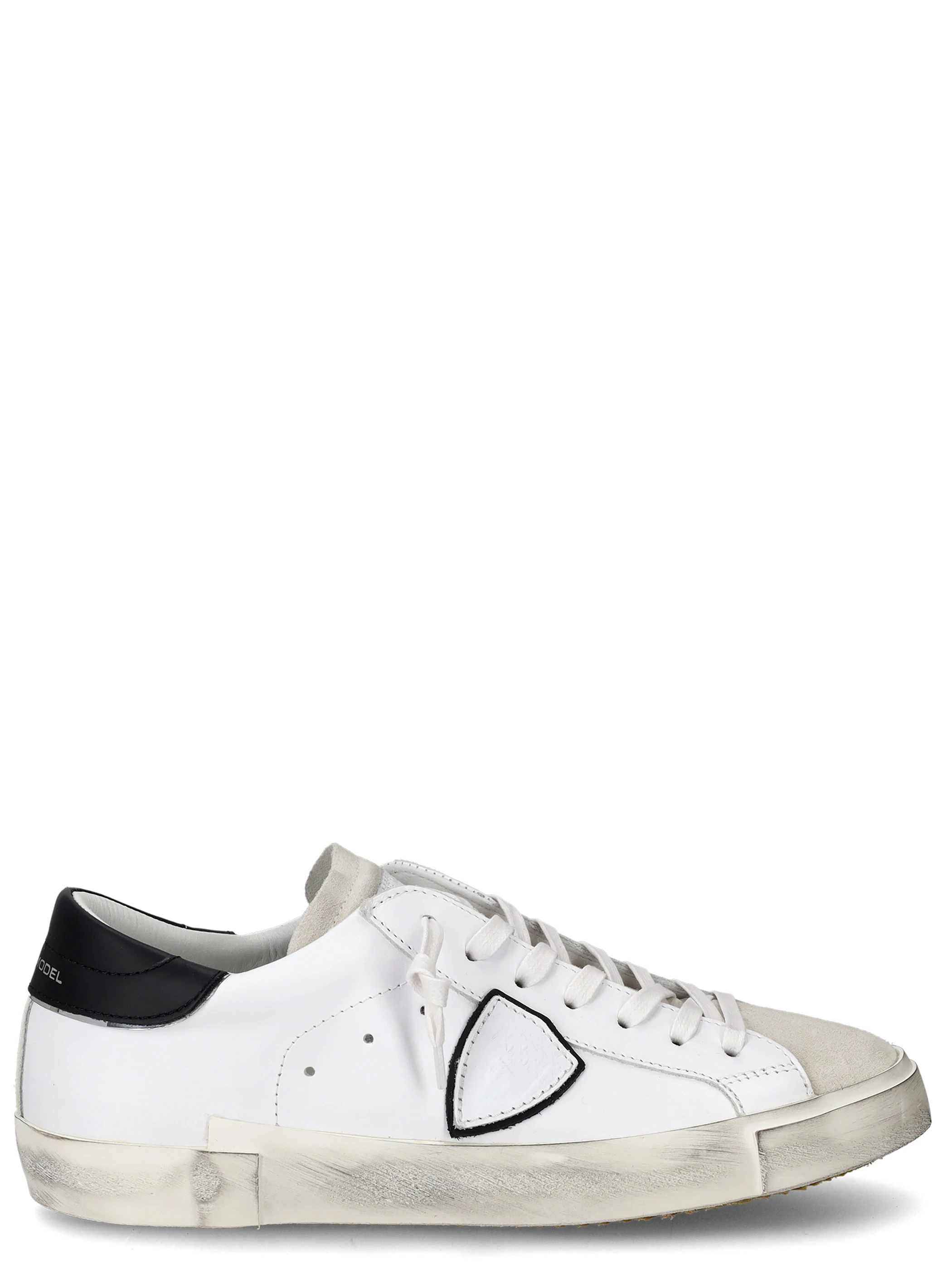 Sneaker Philippe Model Paris X da uomo in pelle e suede bianca e nera