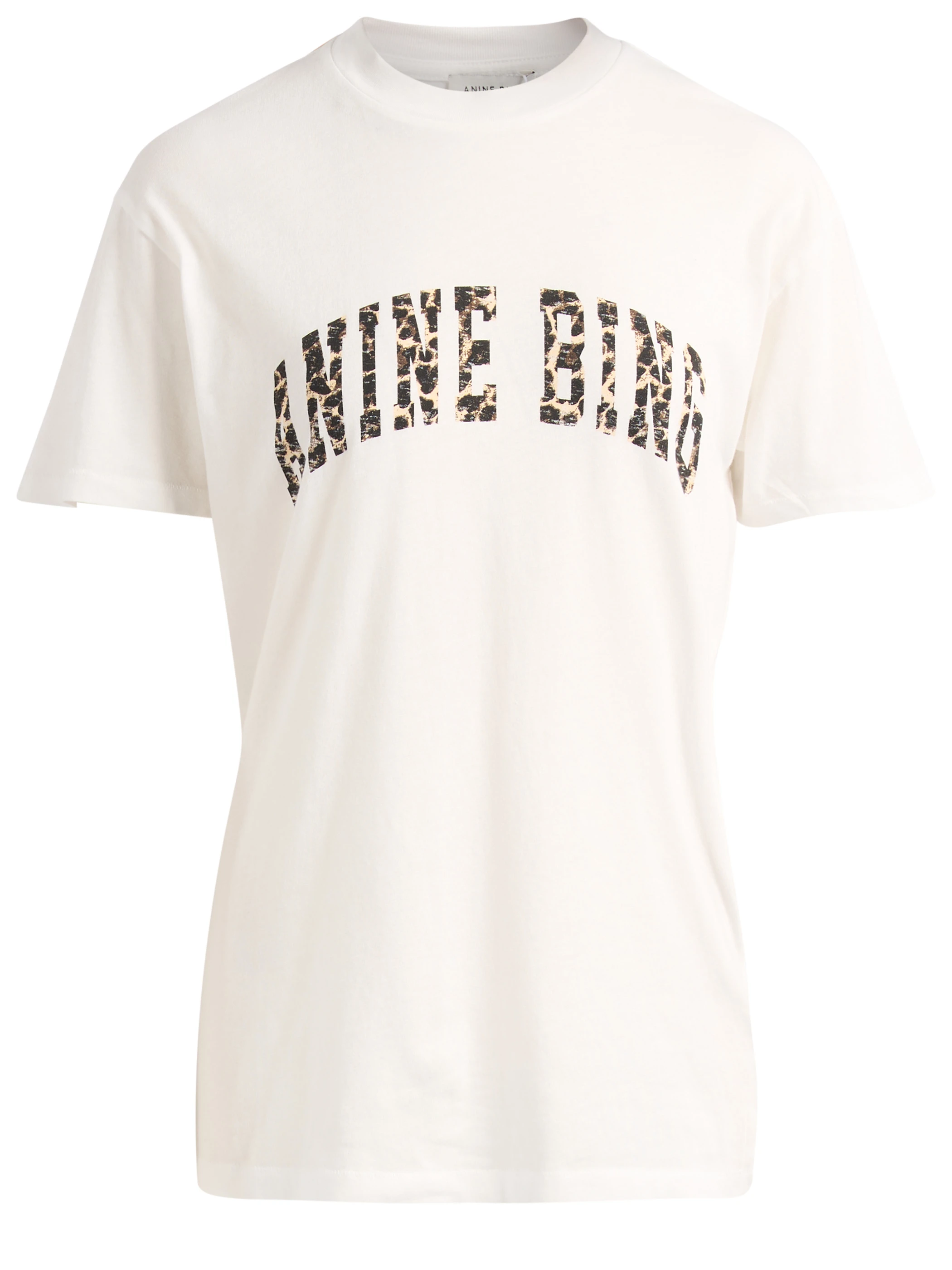 T-Shirt Anine Bing Walker in jersey avorio