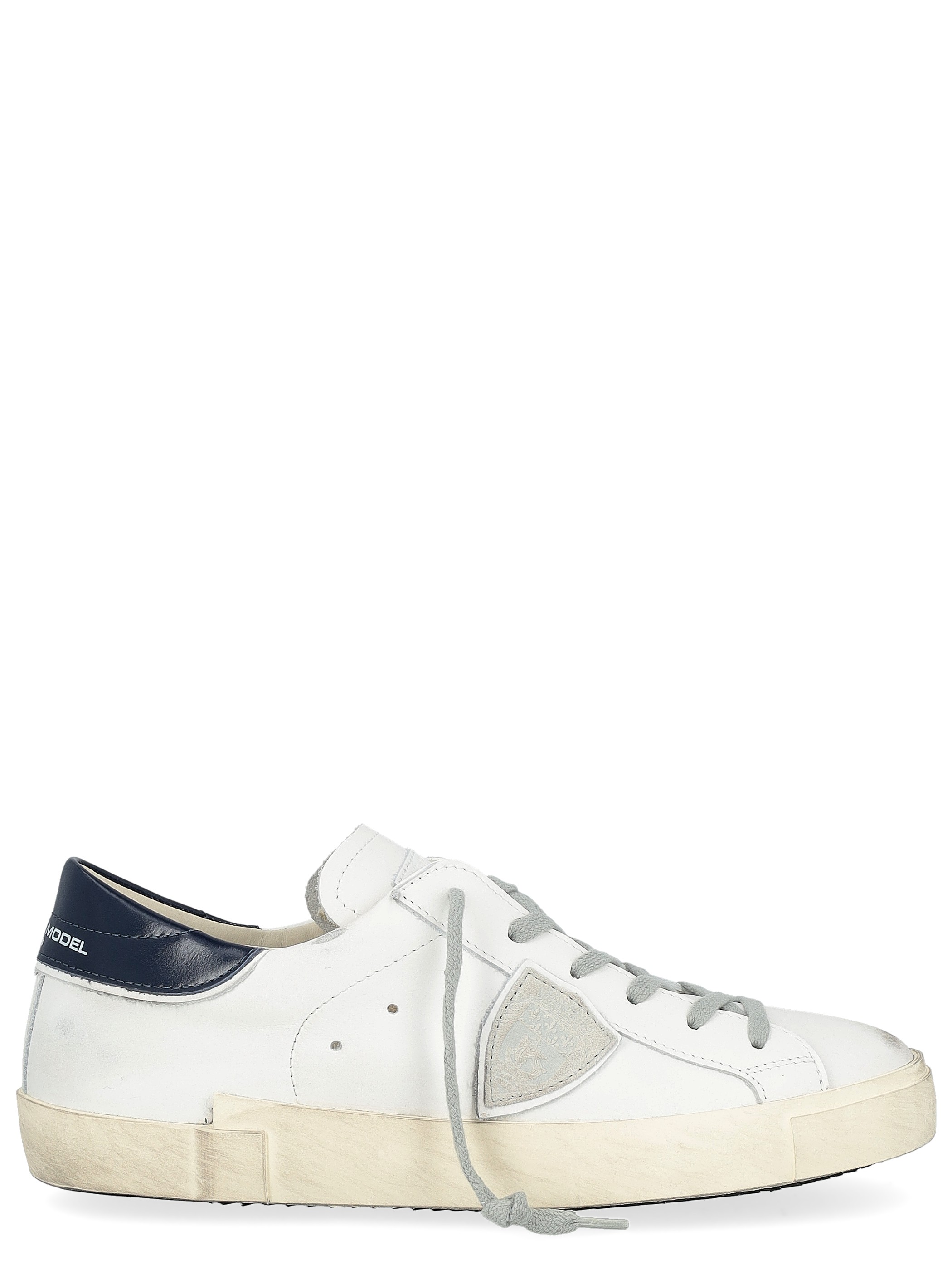 Sneaker Philippe Model Prsx in pelle bianca e blu