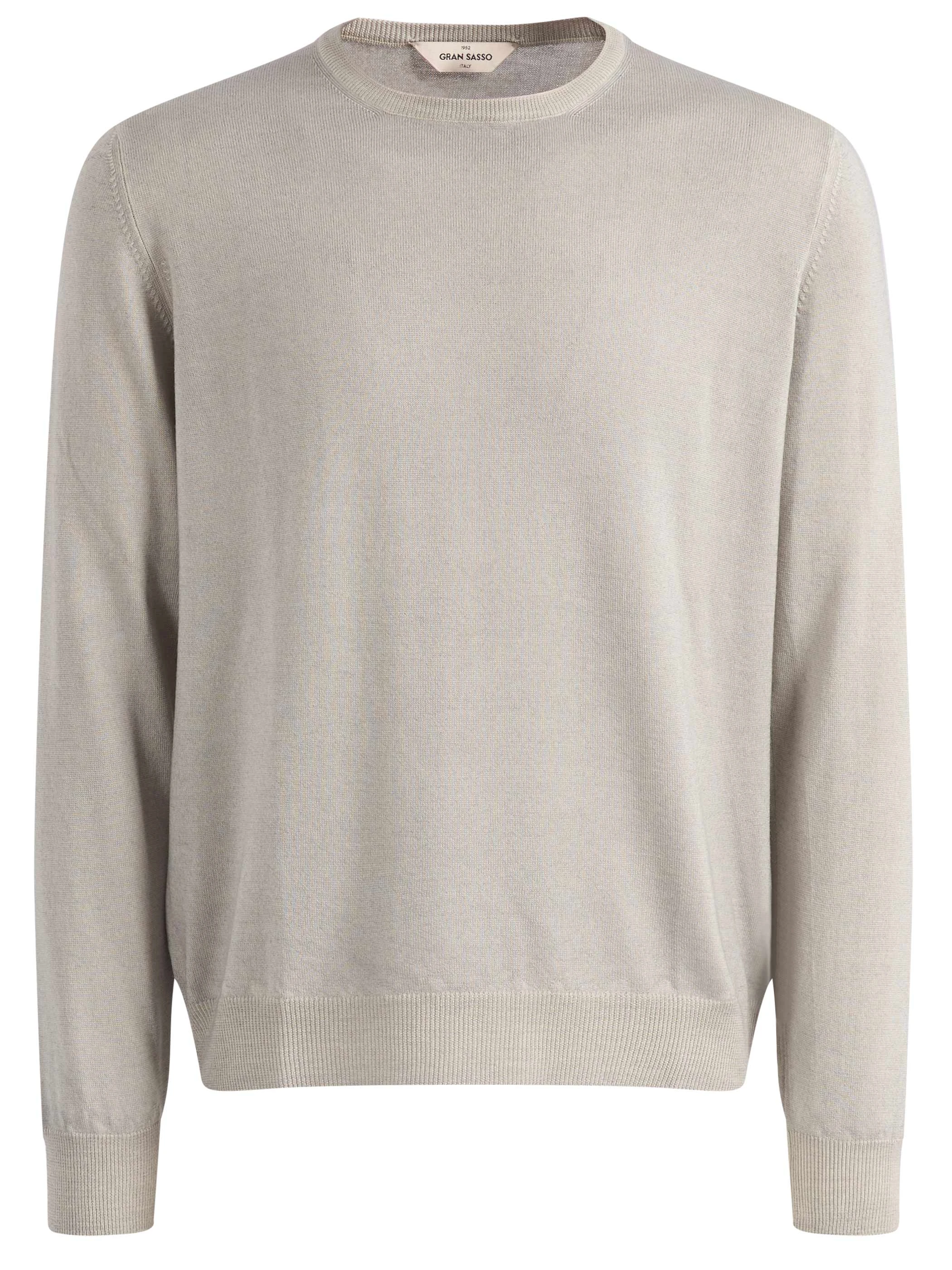 Maglione Gran Sasso in lana merinos extrafine grigia