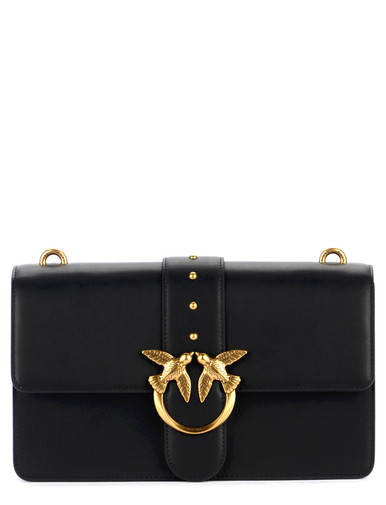 Classic Love Bag Icon Silk Pinko black leather bag | H-Brands