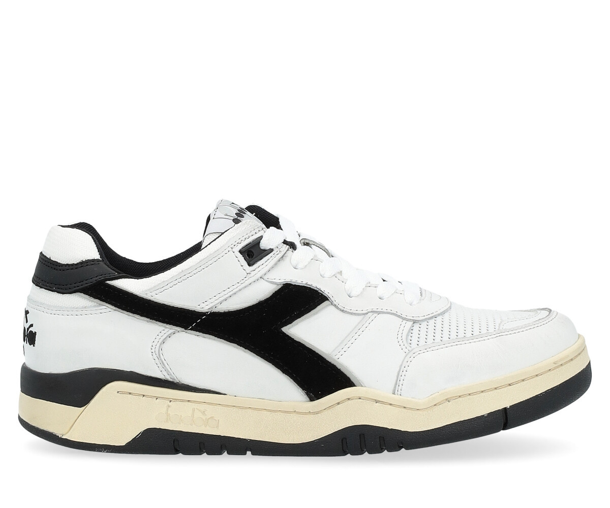 diadora heritage sneaker diadora b560 used bianca e nera, 8, bianco, male