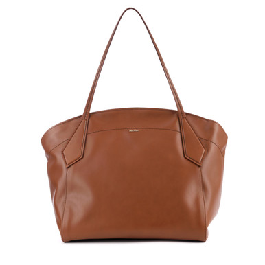 Shopping bag Max Mara in leather color | H-Brands