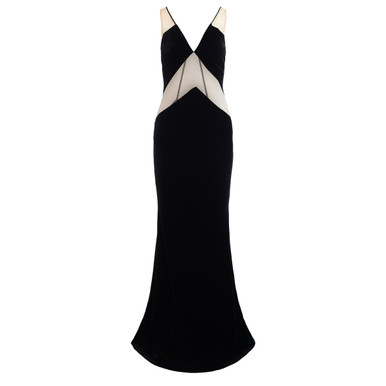 Red Carpet dress Elisabetta Franchi in black velvet | H-Brands