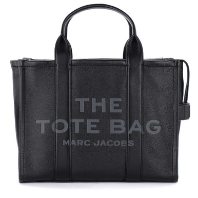 Bag Marc Jacobs The Leather Medium Traveler Tote Bag black