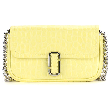 Bag Marc Jacobs The J Marc Mini in yellow leather with croco