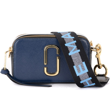 即発 MARC JACOBS SNAPSHOT LOGO STRAP CAMERA BAG M0014146 Marc Jacobs Snapshot Small Camera Bag M0014146 French Gray Multi