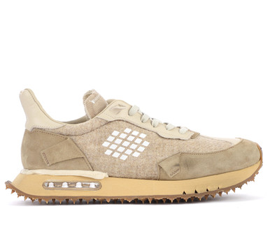 BePositive Space Race sneaker in beige suede and fabric | H