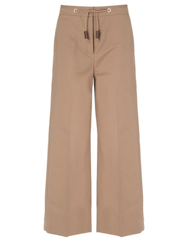 Pantalone 'S Max Mara in twill color caramello Pantalone 'S Max Mara in twill color caramello