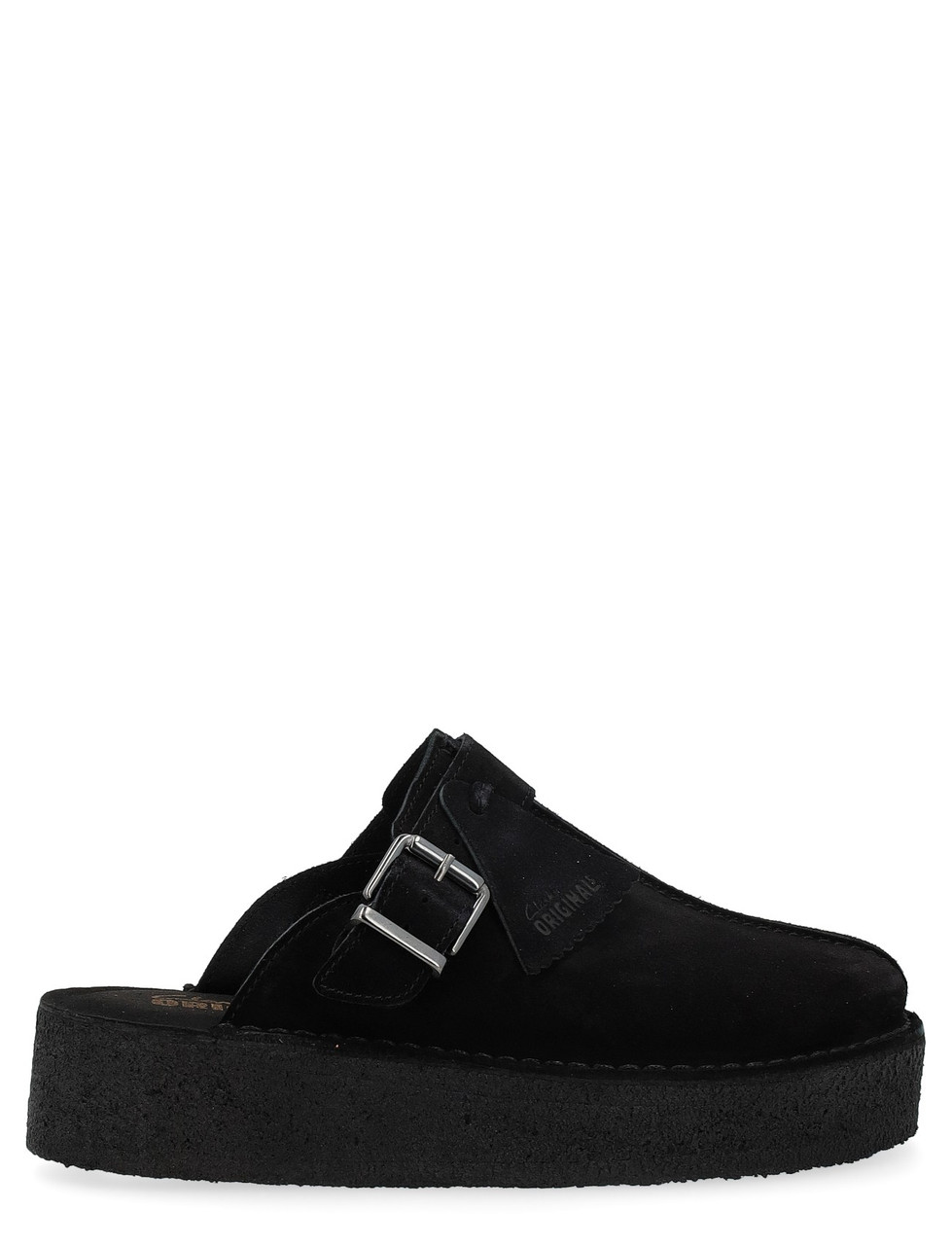 clarks originals mule clarks originals in suede nero, 37, nero, female