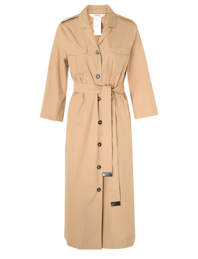 Abito chemisier 'S Max Mara in popeline beige