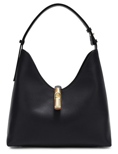 Bag Furla Drop in smooth black leather