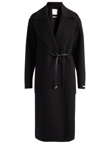 SPORTMAX ウール カシミヤ ロングコート XL 美品 Sportmax Black Wool Coat | H-Brands
