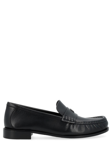 【関税込み】Max Mara ブラック Leen ローファー Loafer Max Mara black semi-gloss leather
